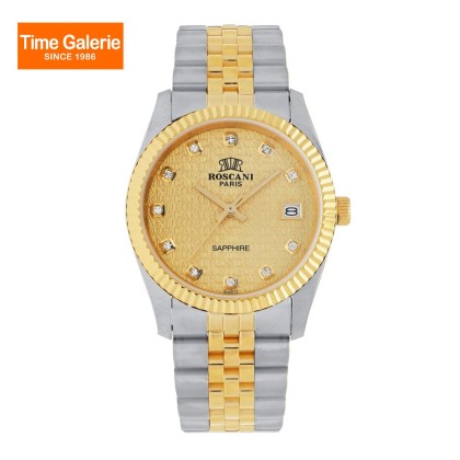 ROSCANI ROSW497752 Gold Dial Stainless Steel Gold Strap Analog Women Watch